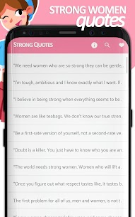 Strong women quotes, powerful sayings for girls Apk 3