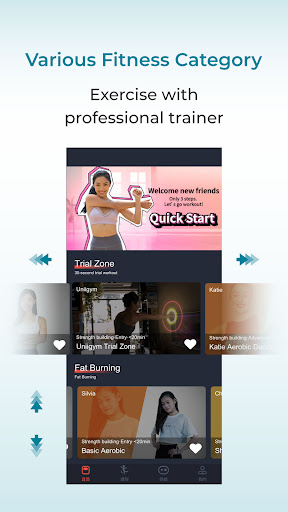 Android application Uniigym SGP screenshort
