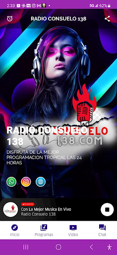 Android application Radio Consuelo 138 screenshort