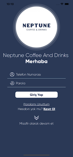 Android application Neptune Coffee & Drinks screenshort