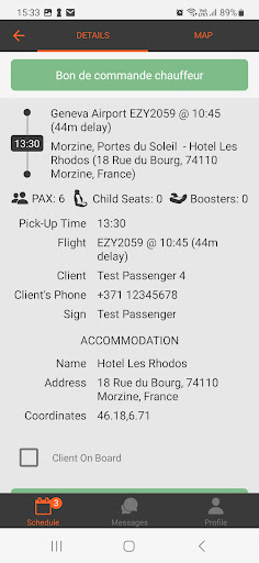 Android application TransferHub screenshort