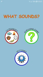 What sounds? - Learning sounds