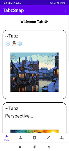 Android application TabzSnap screenshort