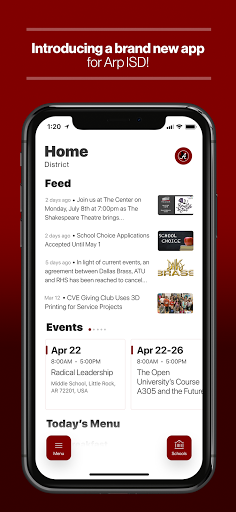 Android application Arp ISD, TX screenshort