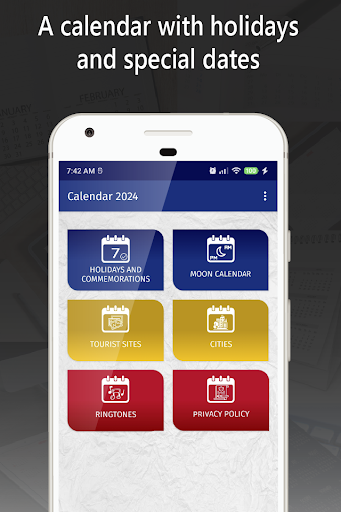 Android application romania calendar 2024 screenshort