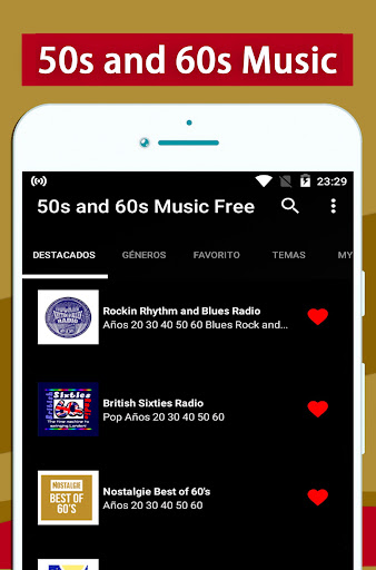 50s and 60s Music Screen 3