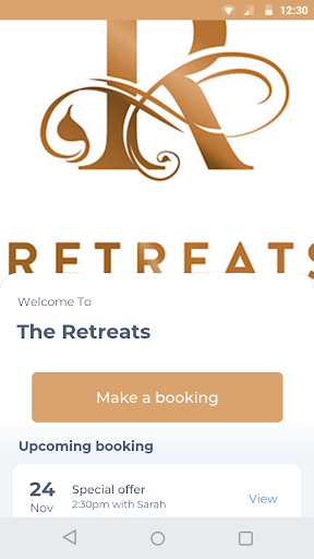 Android application The Retreats screenshort