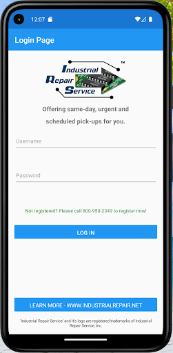 Android application IR Pickup screenshort