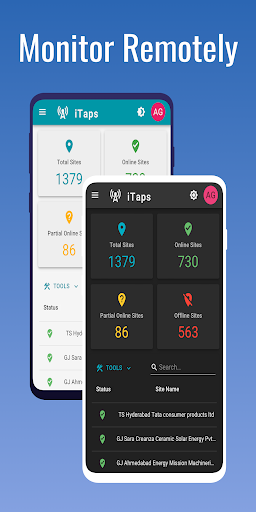 Android application iTaps screenshort