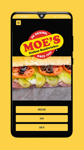 Android application Moe's Italian Sandwiches screenshort