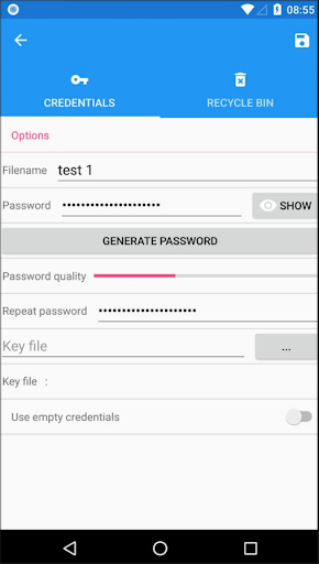 Android application pt.KeePass screenshort