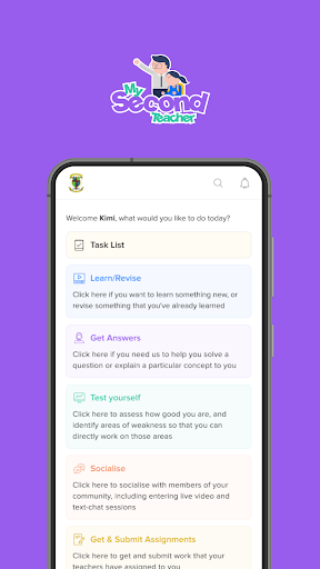 Android application My Second Teacher screenshort