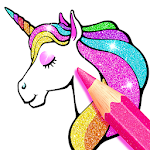 Cover Image of Download Rainbow Glitter Coloring Book - Unicorn Artist 2.1 APK