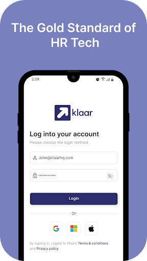 Android application Klaar screenshort