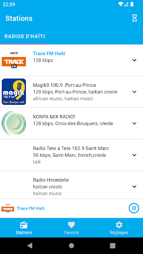 Android application Haiti Radio Stations screenshort