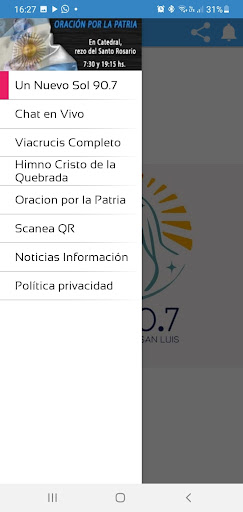 Radio Un Nuevo Sol 90.7 Screen 2
