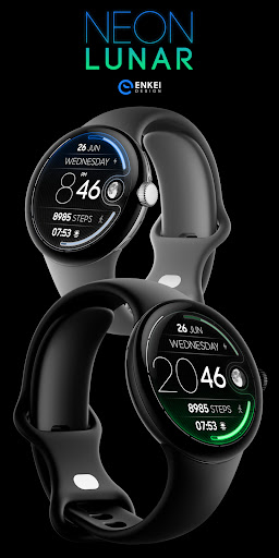 NEON Lunar - watch face screenshot 5