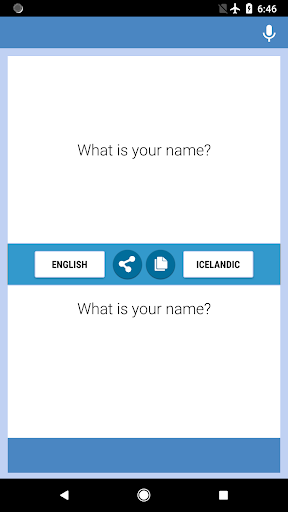 Android application English-Icelandic Translator screenshort