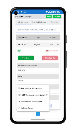 Android application Accordev Car Wash Software screenshort