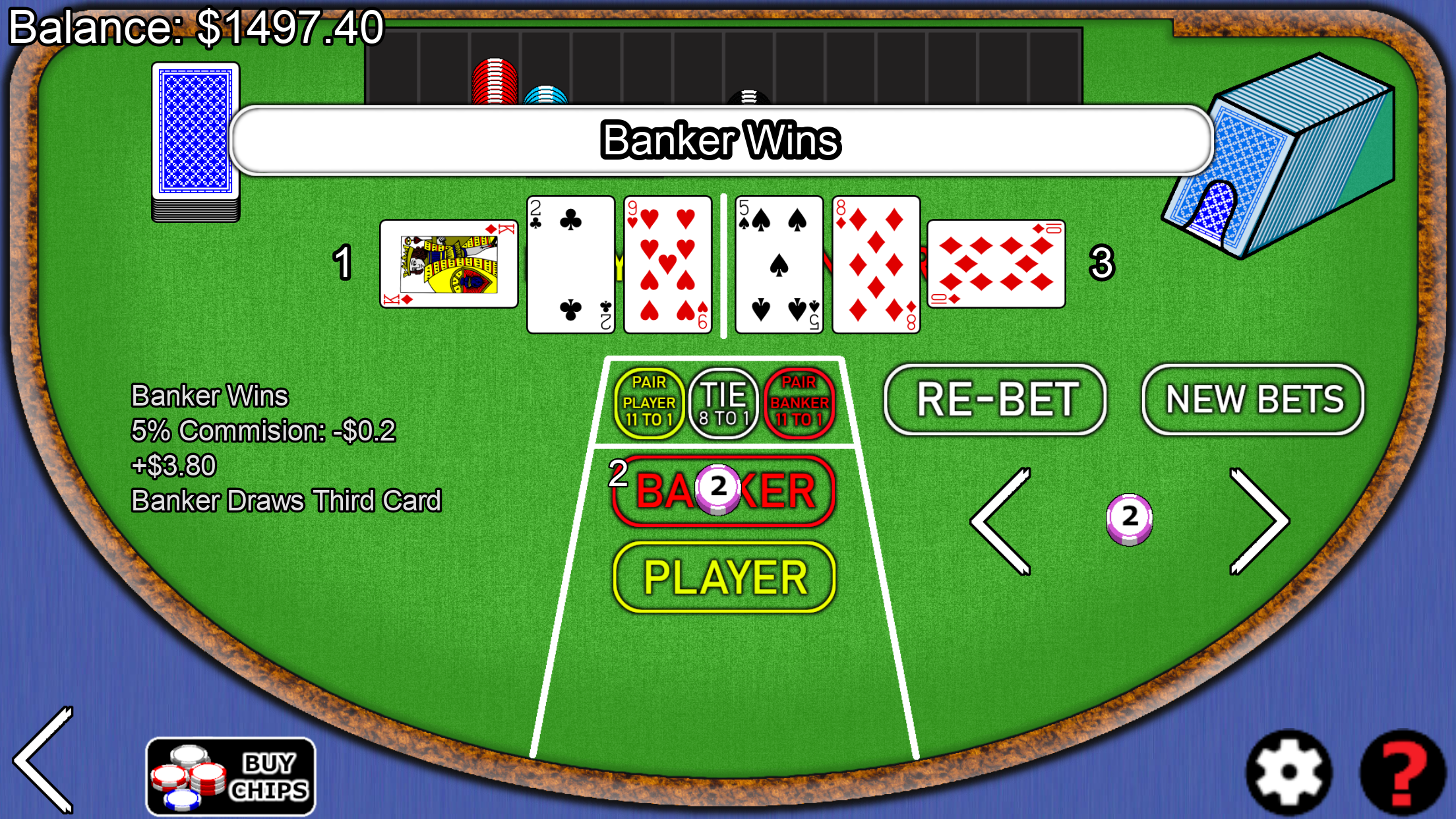 How to play the casino game Baccarat
