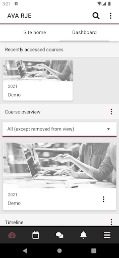 Android application AVA RJE screenshort