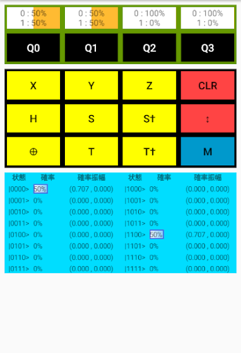 ぷちプロシリーズ（２９） ４ビット量子演算電卓 Screen 2