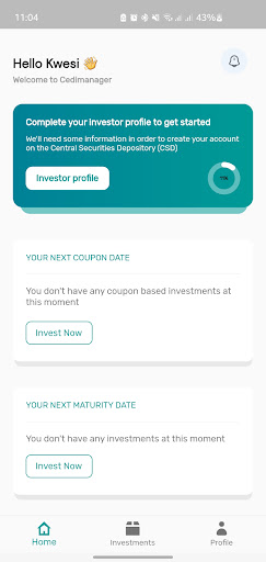 Android application Cedimanager screenshort