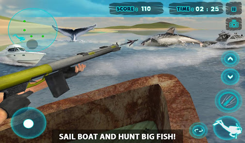 Shark Attack Spear Fishing 3D apkpoly screenshots 9