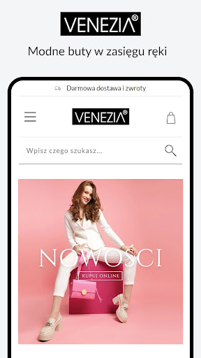 Android application VENEZIA - obuwie i dodatki screenshort