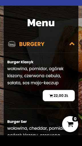 Android application Nienażarty Kobierzyce screenshort