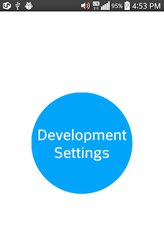 Android application Developer Settings Shortcuts screenshort