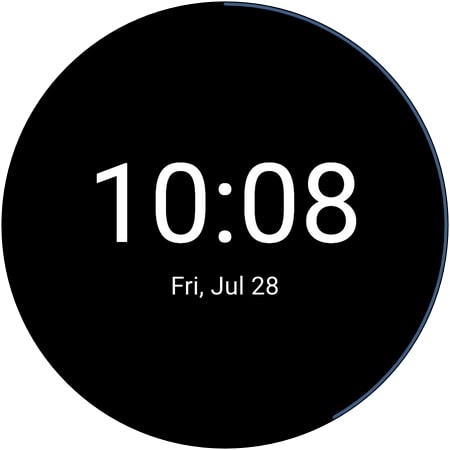 Android application Minimal Watch Face screenshort
