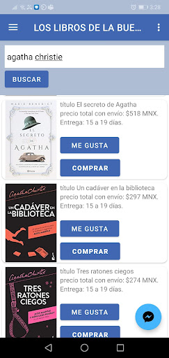 Android application Los libros de la buena memoria screenshort