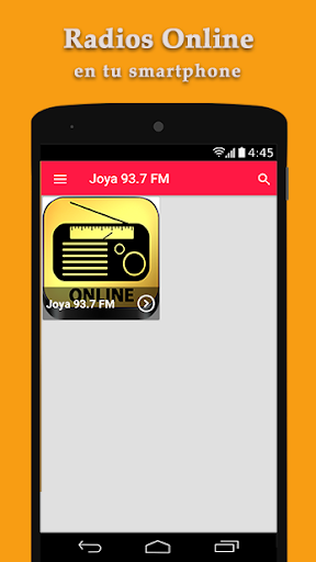 Android application Radio Joya 93.7 FM - Radio Onl screenshort