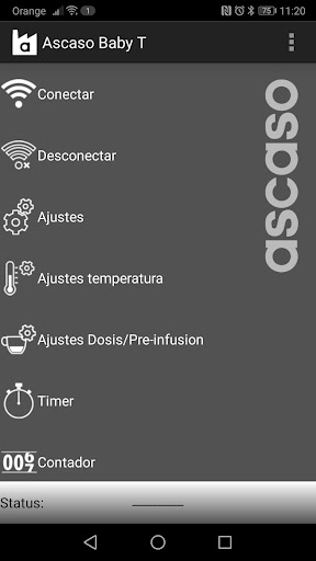 Android application Ascaso Baby T screenshort