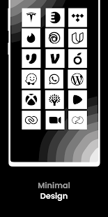 Square White - Screenshot ng Icon Pack