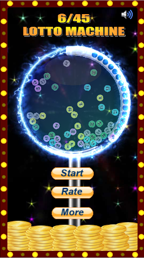 Android application 6/45 Lotto Machine screenshort