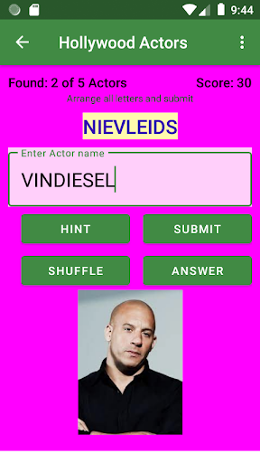 Jumbled Names Hollywood Actors Screen 3