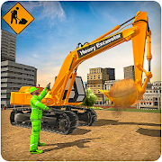 ?Heavy Sand Excavator Road Construction Game