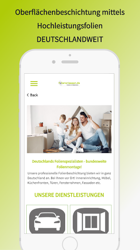 Android application Folierenlassen screenshort