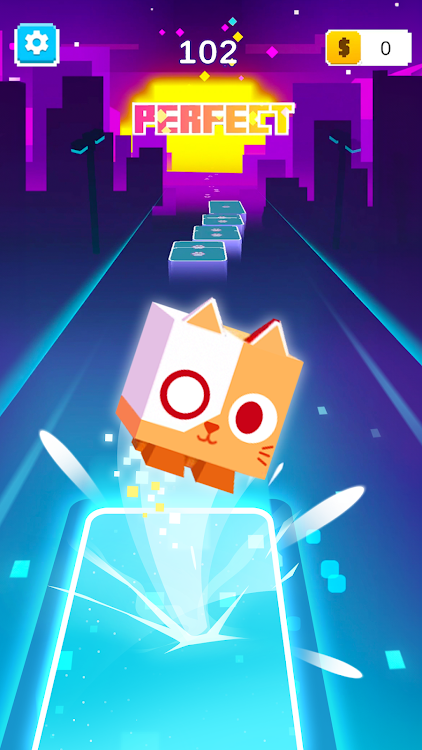 Cat Tiles Hop Retro - New - (Android)