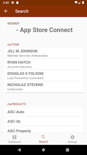 Android application myTRUST screenshort