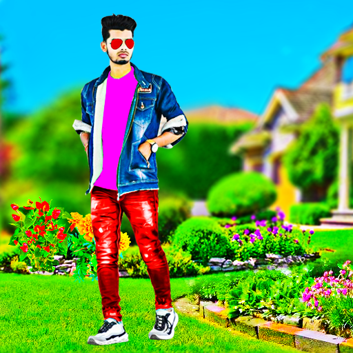 Garden house photo editor logo