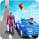 Police Hero Car Stunts Racing
