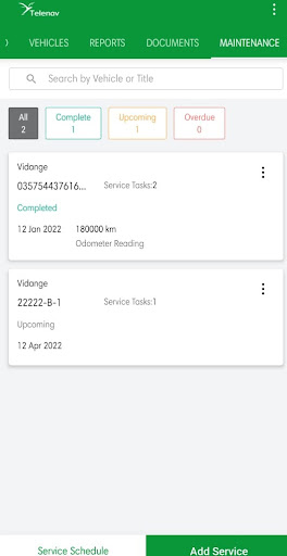 Telenav - Fleet Management Screen 3