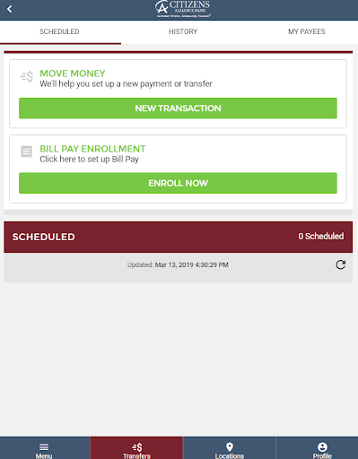 Citizens Alliance Bank Screen 3