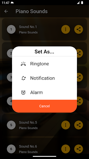 Piano Sounds Ringtones Screen 3