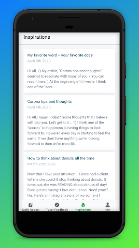 BodyTutor Screen 2