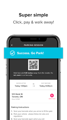 HonkMobile: Pay for Parking Screenshot 4 - AppWisp.com