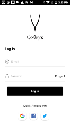 Android application GoOryx Client screenshort